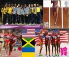 Atletizm Bayanlar 4 x 100 m podyum, Amerika Birleşik Devletleri, Türkiye ve Ukrayna, Londra 2012